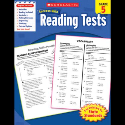 Picture of Scholastic Success With: Reading Tests Workbook, Grade 5