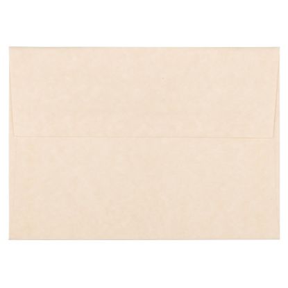 Picture of JAM Paper Parchment Booklet Invitation Envelopes, A6, Gummed Seal, 30% Recycled, Natural, Pack Of 25