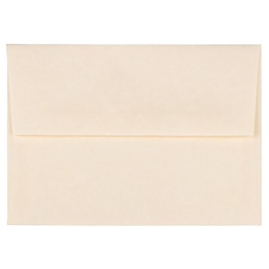 Picture of JAM Paper Booklet Invitation Envelopes, A2, Gummed Seal, 30% Recycled, Natural, Pack Of 25