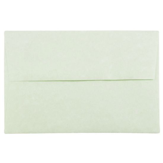 Picture of JAM Paper Booklet Invitation Envelopes, A8, Gummed Seal, 30% Recycled, Green, Pack Of 25