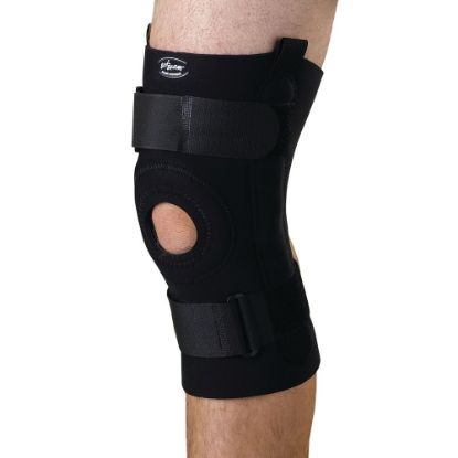 Picture of CURAD Neoprene U-Shaped Hinged Knee Supports, XL, 10 1/4in x 16 - 18in