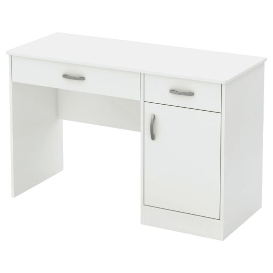 Picture of South Shore Axess 44inW Computer Desk With Storage, Pure White