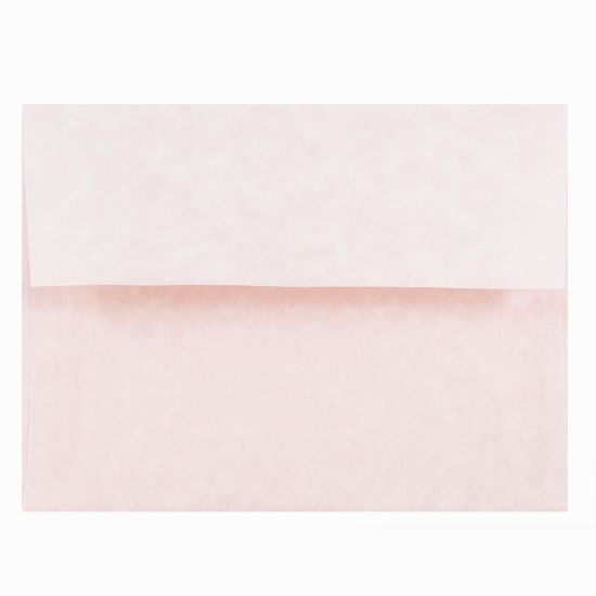 Picture of JAM Paper Booklet Invitation Envelopes, A2, Gummed Seal, 30% Recycled, Pink Ice, Pack Of 25