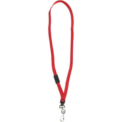 Picture of Partners Brand Breakaway Lanyards, 38in, Red, Case Of 24