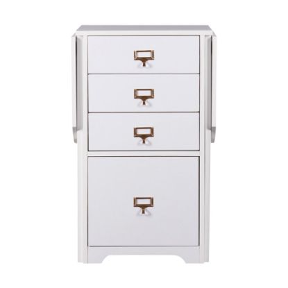 Picture of SEI 48inW Fold-Out Open Organizer And Craft Computer Desk, White