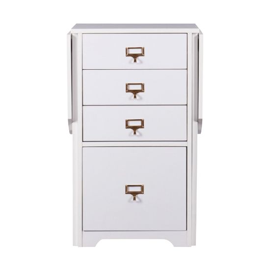 Picture of SEI 48inW Fold-Out Open Organizer And Craft Computer Desk, White