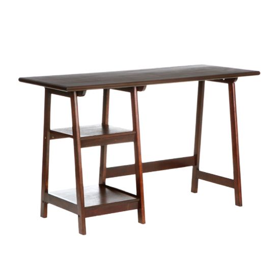 Picture of SEI Furniture Langston 47inW Straight Computer Desk, Espresso