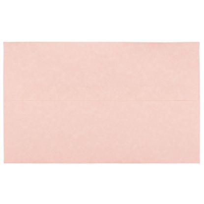 Picture of JAM Paper Parchment Booklet Invitation Envelopes, A10, Gummed Seal, 30% Recycled, Pink Ice, Pack Of 25