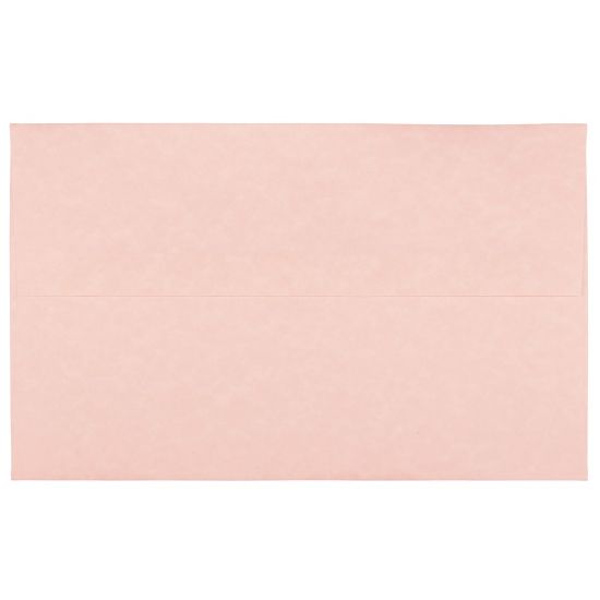 Picture of JAM Paper Parchment Booklet Invitation Envelopes, A10, Gummed Seal, 30% Recycled, Pink Ice, Pack Of 25