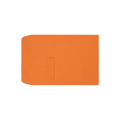 Picture of LUX #9 1/2 Open-End Window Envelopes, Top Left Window, Gummed Seal, Mandarin, Pack Of 500