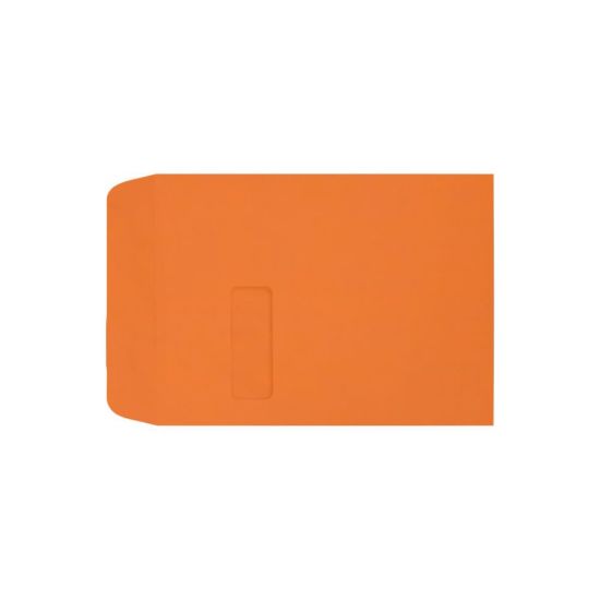 Picture of LUX #9 1/2 Open-End Window Envelopes, Top Left Window, Gummed Seal, Mandarin, Pack Of 500