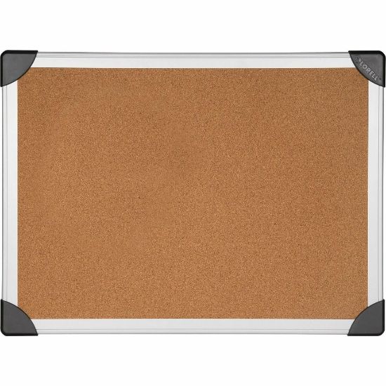 Picture of Lorell Mounting Cork Bulletin Board, 48in x 96in, Silver Aluminum Frame