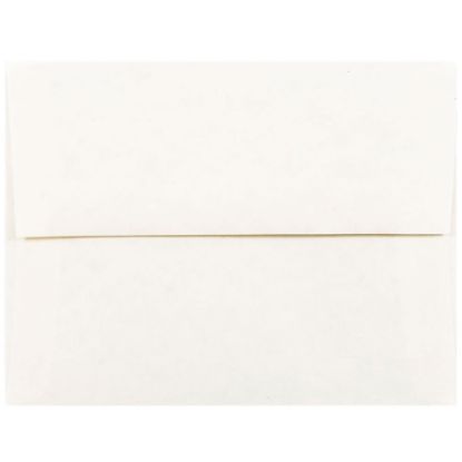 Picture of JAM Paper Booklet Invitation Envelopes, A2, Gummed Seal, 30% Recycled, White, Pack Of 25