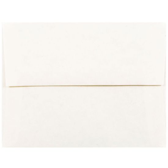 Picture of JAM Paper Booklet Invitation Envelopes, A2, Gummed Seal, 30% Recycled, White, Pack Of 25