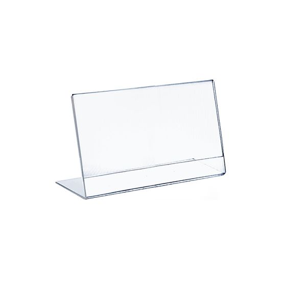 Picture of Azar Displays Acrylic L-Shaped Sign Holders, 8 1/2in x 11in, Clear, Pack Of 10