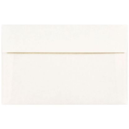 Picture of JAM Paper Parchment Booklet Invitation Envelopes, A10, Gummed Seal, 30% Recycled, White, Pack Of 25