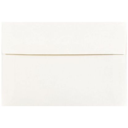 Picture of JAM Paper Booklet Invitation Envelopes, A8, Gummed Seal, 30% Recycled, White, Pack Of 25