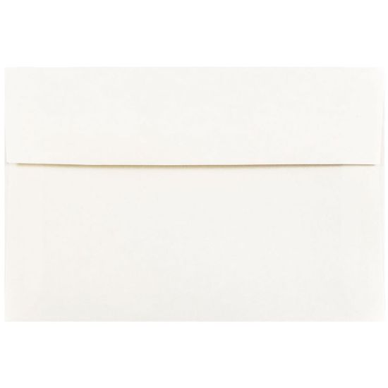 Picture of JAM Paper Booklet Invitation Envelopes, A8, Gummed Seal, 30% Recycled, White, Pack Of 25