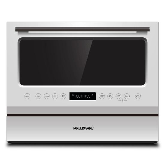 Picture of Farberware Professional FCD06 Counter-Top Dishwasher, 17-1/4inH x 21-13/16inW x 21-3/4inD, White/Clear