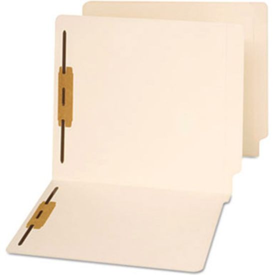 Picture of Universal Letter End Tab File Folder - 8 1/2in x 11in - 3/4in Expansion - 2 Fastener(s) - Manila - 50 / Box