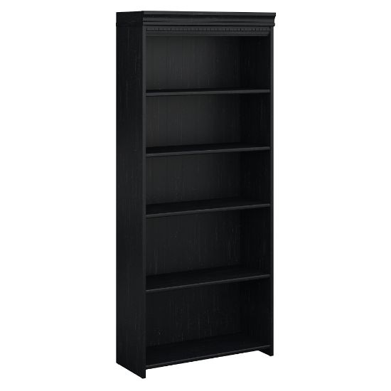 Picture of Bush Business Furniture Fairview 69inH 5-Shelf Bookcase, Antique Black, Standard Delivery