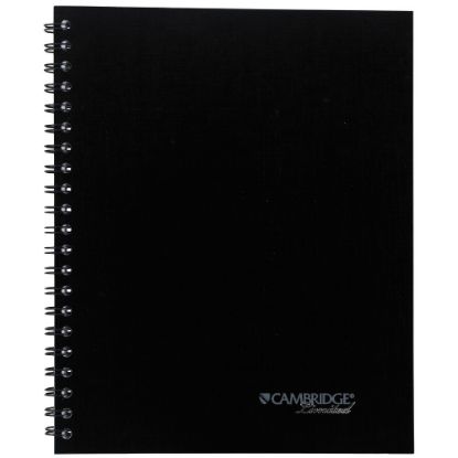 Picture of Mead Cambridge Limited Quicknotes Notebook, 8 1/2in x 11in, College Ruled, 96 Sheets, Black