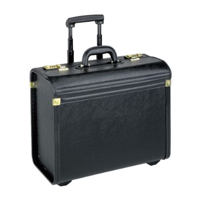 Picture of Lorell Oversized Rolling Catalog Case, Black