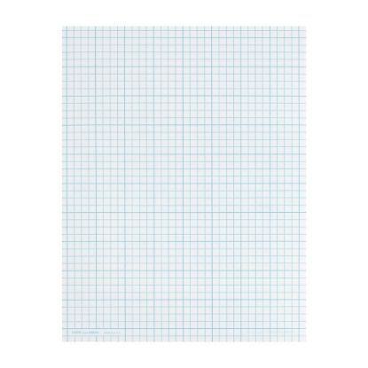 Picture of TOPS Cross Section Pad, 8 1/2in x 11in, Quadrille Rule, 50 Sheets, White Paper/Blue Ink