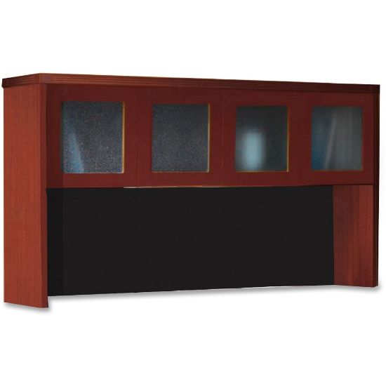 Picture of Mayline Aberdeen AHG72 Hutch - 39.1in x 72in x 15in - 4 x Door(s) - Durable - Cherry - Assembly Required