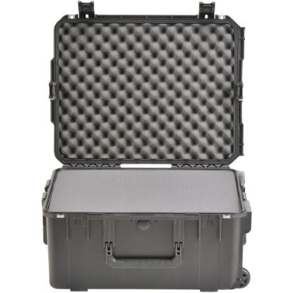 Picture of SKB Cases iSeries Protective Case With Layered Cubed Foam And In-Line Skate Wheels, 21-7/8inH x 16-7/8inW x 10-3/8inD, Black