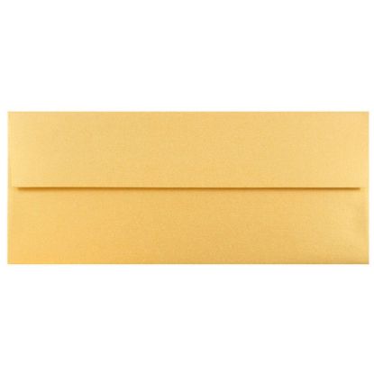 Picture of JAM PAPER #10 Metallic Business Envelopes, 4 1/8 x 9 1/2, Gold Stardream, 25/Pack