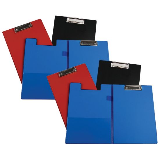 Picture of C-Line Clipboard Folders, 9in x 12 1/2in, Assorted Colors, Pack Of 6