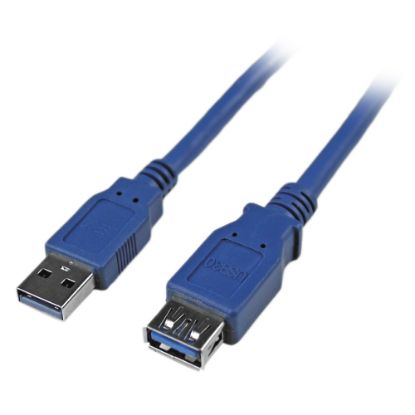 Picture of StarTech.com 6 ft SuperSpeed USB 3.0 (5Gbps) Extension Cable A to A M/F - Extend your USB 3.0 SuperSpeed cable an additional 6 feet - 6ft usb 3.0 extension cable - 6ft usb extension cable - USB 3.2 Gen 1 (5Gbps)