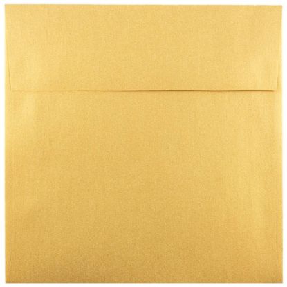 Picture of JAM Paper Square Stardream Metallic Envelopes, 6in x 6in, Gummed Seal, Gold, Pack Of 25