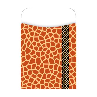 Picture of Barker Creek Library Pockets, 3 1/2in x 5 1/8in, Giraffe, Pack Of 30