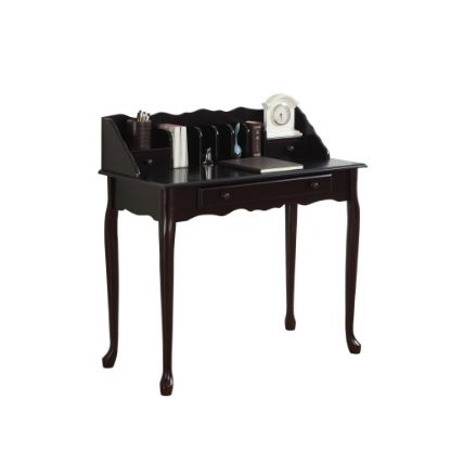 Picture of Monarch Specialties Wood 36inW Secretary Desk, Dark Cherry