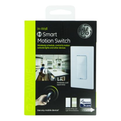 Picture of GE Z-Wave Plus Smart Motion In-Wall Tap Switch, White, 26931