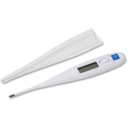 Picture of Medline Premier Oral Digital Thermometer - 90 deg.F (32.2 deg.C) to 109.9 deg.F (43.3 deg.C) - Reusable, Latex-free - For Oral - White