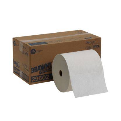 Picture of Brawny Professional by GP PRO F900 Pick-A-Size Long Distance Disposable Cleaning 1-Ply Paper Towels, 690 Sheets Per Roll, Pack Of 2 Rolls