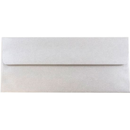 Picture of JAM Paper #10 Envelopes, Gummed Seal, Silver Stardream Metallic, Pack Of 25