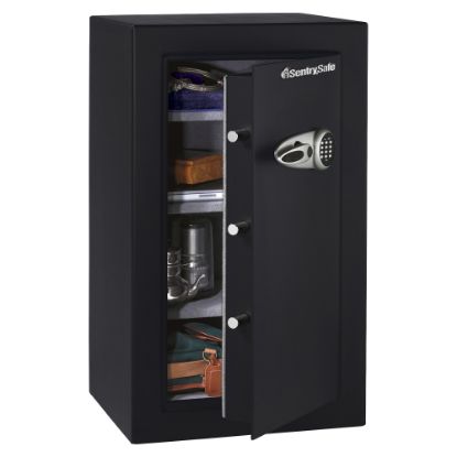 Picture of SentrySafe Executive Security Safe With Electronic Lock, 6.10 Cu Ft Capacity, Black/Steel