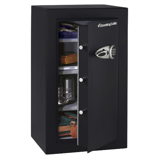 Picture of SentrySafe Executive Security Safe With Electronic Lock, 6.10 Cu Ft Capacity, Black/Steel