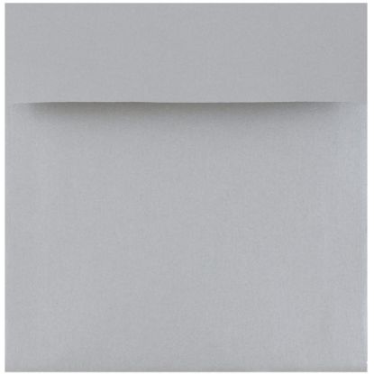 Picture of JAM Paper Square Stardream Metallic Envelopes, 6in x 6in, Gummed Seal, Silver, Pack Of 25