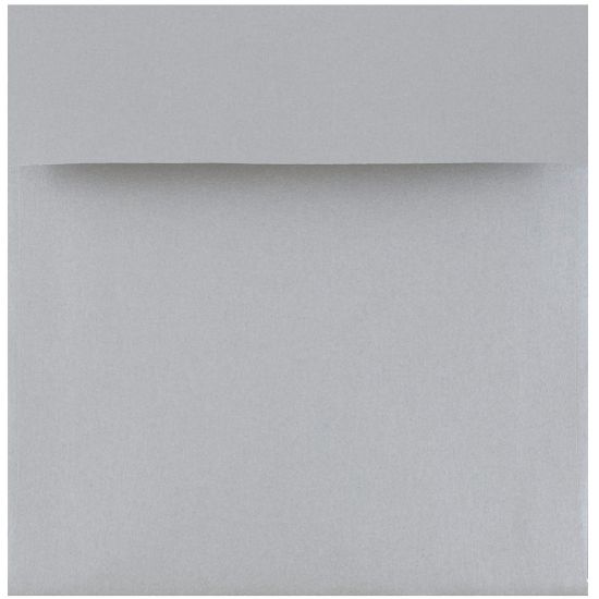 Picture of JAM Paper Square Stardream Metallic Envelopes, 6in x 6in, Gummed Seal, Silver, Pack Of 25