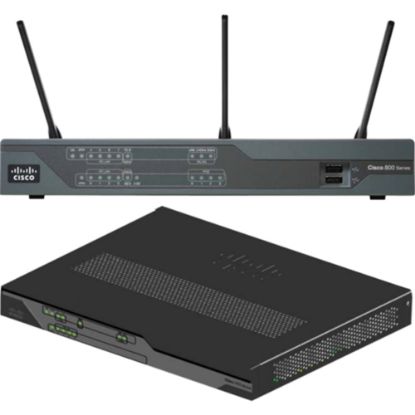 Picture of Cisco 896VA Gigabit Ethernet Security Router with SFP and VDSL/ADSL2+ Annex B - 9 Ports - 8 RJ-45 Port(s) - Management Port - 1 - 512 MB - Gigabit Ethernet - ADSL2+ - Desktop