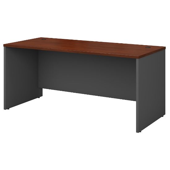 Picture of Bush Business Furniture Components Office Desk 66inW x 30inD, Hansen Cherry/Graphite Gray, Standard Delivery