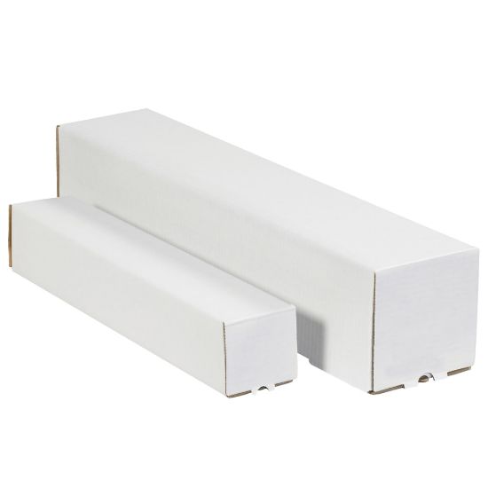 Picture of Partners Brand Square Mailing Tubes, 4inH x 4inW x 25inD, White, Pack Of 50