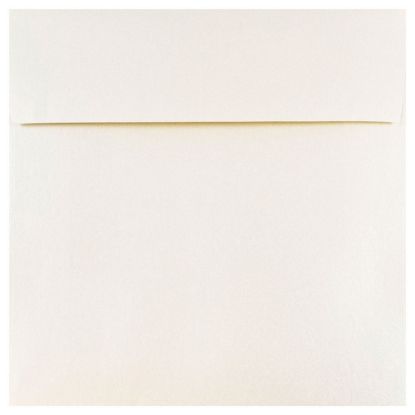 Picture of JAM Paper Square Stardream Metallic Envelopes, 6in x 6in, Gummed Seal, Opal, Pack Of 25