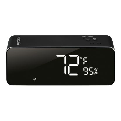 Picture of Memorex Wireless Digital Clock Radio, 2-11/16inH x 2-1/16inW x 6-7/8inD, Black