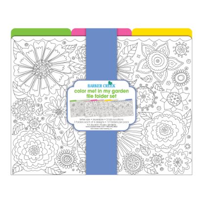 Picture of Barker Creek File Folders, Letter Size, Color Me! In My Garden, Pack Of 12